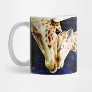 Night sky giraffes Mug